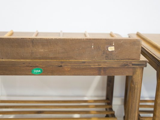 Portamaletas de madera de Fratelli Strada, años 60. Juego de 2 en venta en  Pamono
