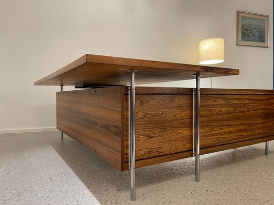 Large Mid Century Corner Rosewood Desk By Sven Ivar Dysthe For Dokka Møbler At Pamono Large Mid Century Corner Rosewood Desk, Mid Century Corner Media Cabinet