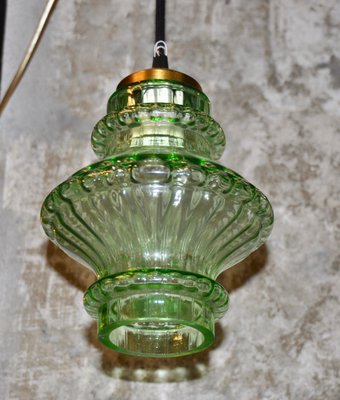 Green depression glass lamp deals