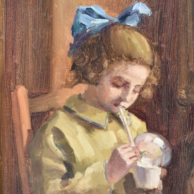 Ritratto, Bambino, Pittura ad olio, inizio XX secolo