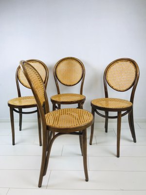 Rattan Bistro Chairs By Michael Thonet, Vintage Rattan Furniture Manufacturers