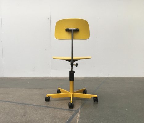 Mid-Century Danish Swivel Architects Office Chair by Jørgen