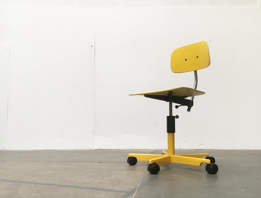 Mid-Century Danish Swivel Architects Office Chair by Jørgen