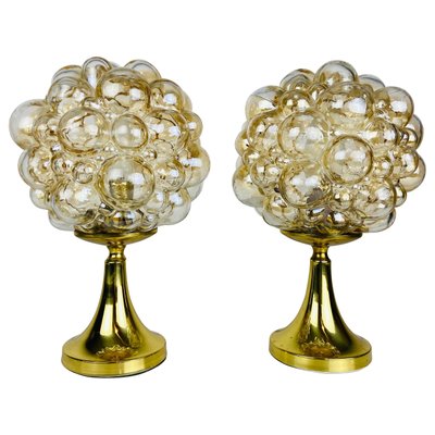 Bubble Glass Table Lamps With Brass, Glass Bubble Base Table Lamp