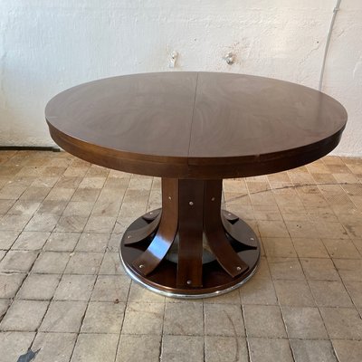 Italian Round Extendable Dining Table, Round Expandable Dining Tables