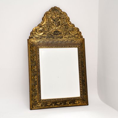 brass antique mirror