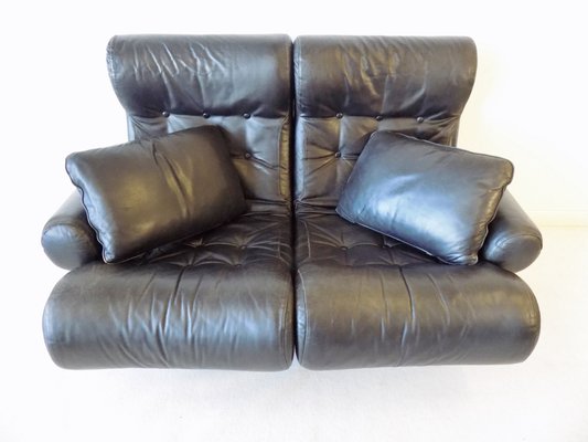 Leather Sofalette / Modular 2-Seater Sofa by Otto Zapf, 1970s for sale at  Pamono
