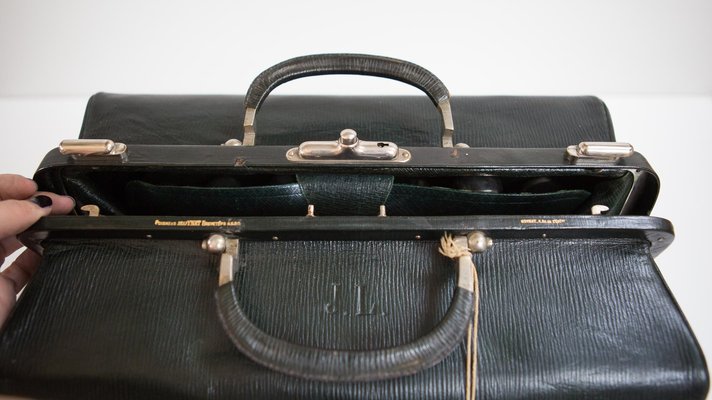 MOYNAT Vintage 1900 Leather Clutch Bag and Belt 