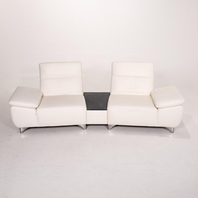 Mondo White Leather Sofa For At Pamono, White Leather Sofa With Chaise