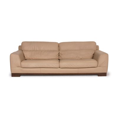Natuzzi 2085 Beige Leather Sofa For Sale At Pamono