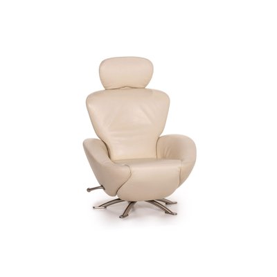 Dodo Cassina Cream Leather Armchair By, White Leather Arm Chair