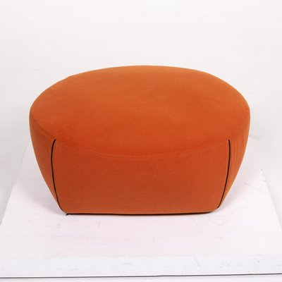 Portofino Leather Armchair From Minotti, Orange Leather Armchair