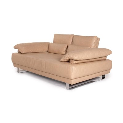 Beige Leather Sofa By Ewald Schillig For Sale At Pamono