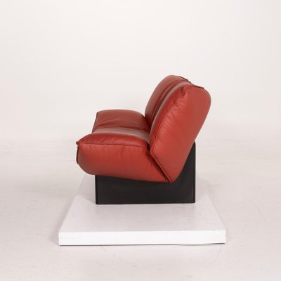 Leolux Tango Dark Red Leather Sofa For, Dark Red Leather Sofa