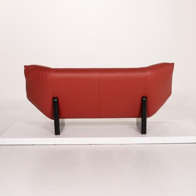 Leolux Tango Dark Red Leather Sofa For, Dark Red Leather Sofas