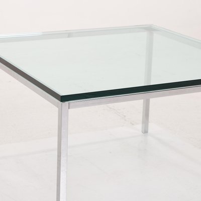 K60 Glass Metal Coffee Table By Ronald, Small Square Glass Top Coffee Table