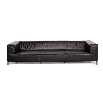 Genesis Black Leather Sofa From Koinor, Tribeca Leather Sofa