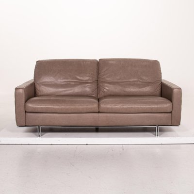 Gray Leather Sofa By Willi Schillig For, Sears Leather Sofa