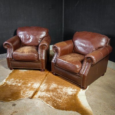 Old leather on sale chairs for sale