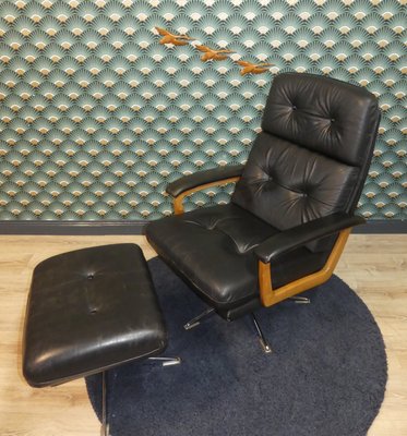 Nelson swivel recliner chair and footstool deals