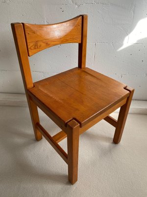 Mid Century Modern Pine Dining Chairs, Antique Pine Dining Chairs