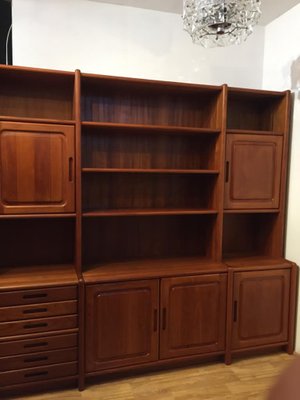 Danish Teak Wall Unit 1970s for sale at Pamono