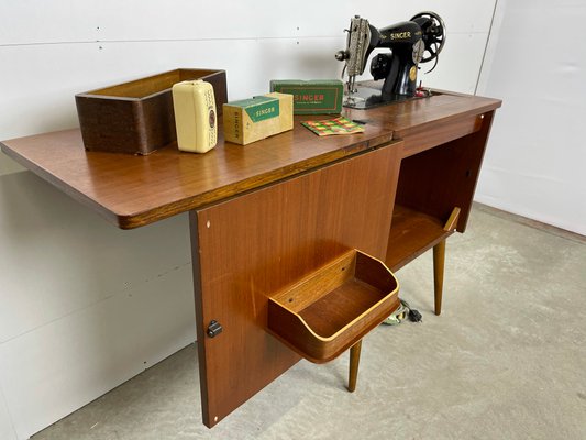 Sewing Cabinet From Singer 1960s For At Pamono Sewing Cabinet From Singer 1960s For, Vintage Sewing Cabinet