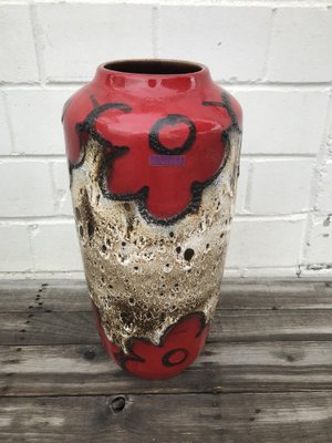Fat Lava フラワーベース scheurich 60s German Ceramic Fat Lava Vase from Scheurich, 1960s for sale