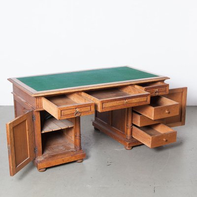 Solid Oak Desk For At Pamono, Solid Oak Desk