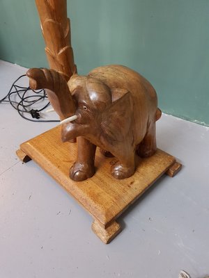 Mid Century South African Floor Lamp, Elephant Floor Lamp