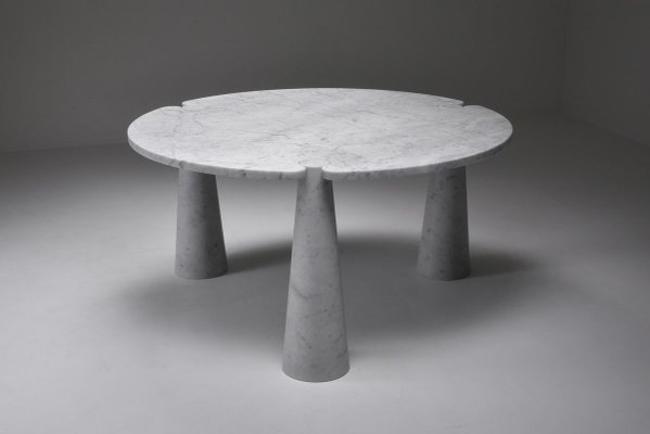 Round Vintage Marble Eros Dining Table, Round Table Arcata Ca