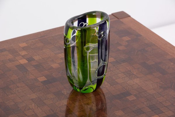 Vase by Vicke Lindstrand for Kosta Glassworks, 1960s Sweden for
