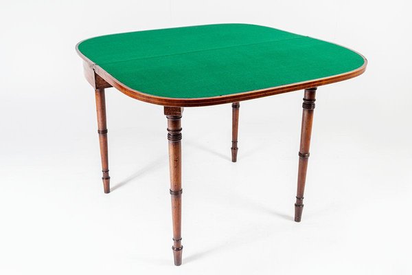 George Iii Folding Card Table For, How Tall Is A Folding Card Table