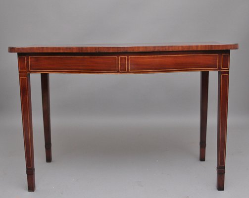 Mahogany Serpentine Serving Table, Jefferson Console Table