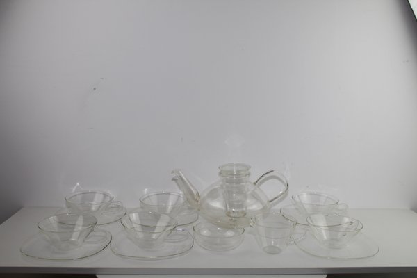 Set Teetasse+Untertasse H Löffelhardt Schott&Gen Jenaer Glas sehr gut mehrere  