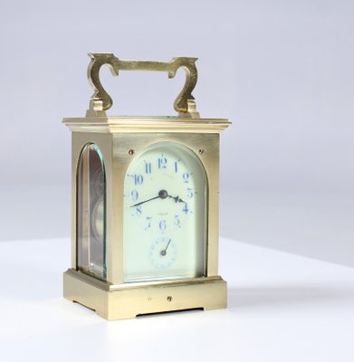 Antique Carriage Clock By Paul Behrens, Carriage Alarm Clock