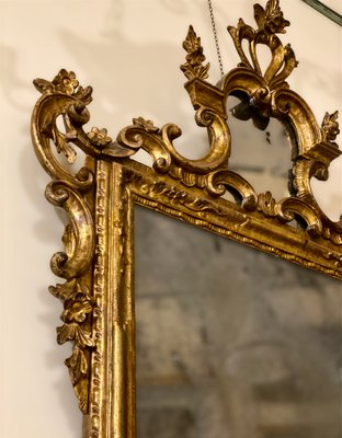 Antique Italian Mercury Mirror With, Antique Wooden Mirrors Uk