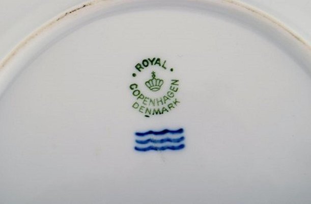 Florale Teller Mit Romantischen Motiven Von Royal Copenhagen 10er Set