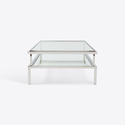 Small Chrome Sardinia Coffee Table For At Pamono Small Chrome Sardinia Coffee Table For, Small Glass Chrome Coffee Tables