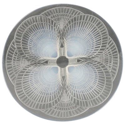 Rene Laliqueの半月型プレート　二枚 Opalescent Coquilles Pattern Plates by René Lalique, Set of