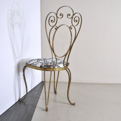 Wrought iron dining 2024 chairs for sale