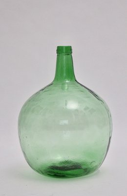 Wanneer Appal blad Green Glass Bottle Flower Vase from Viresa, 1970s for sale at Pamono