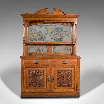 Antique sideboard clearance with mirror