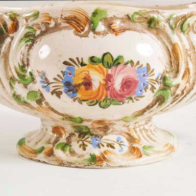 Ancienne soupière de dinette Porcelaine décor floral - Vendu