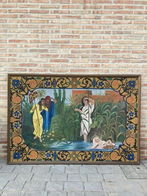 Antique Handmade Tapestry 1920s
