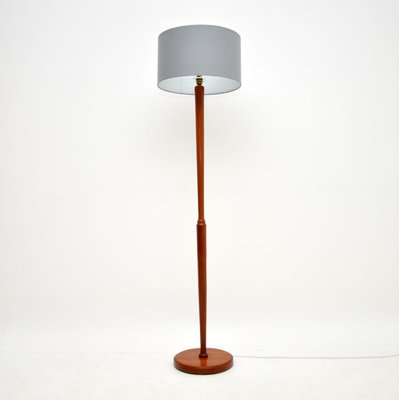 Vintage Danish Teak Floor Lamp 1960s, Danish Teak Floor Lamp