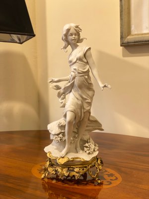 Statuetta decorativa metallo nero e oro 65 cm RANUA