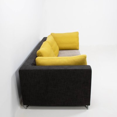 Feng Grey And Lime Sofa By Ligne Roset, Lime Leather Sofa