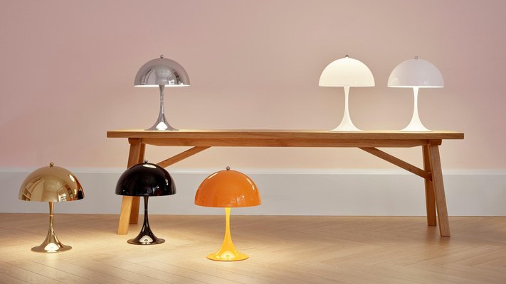 Mini Colored Table Lamp by Verner Panton for Louis Poulsen for