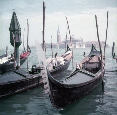 Venezianische Gondeln, Limited Estate Stamped, 1957 bei Pamono kaufen